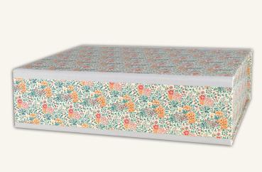 box with flower motif
